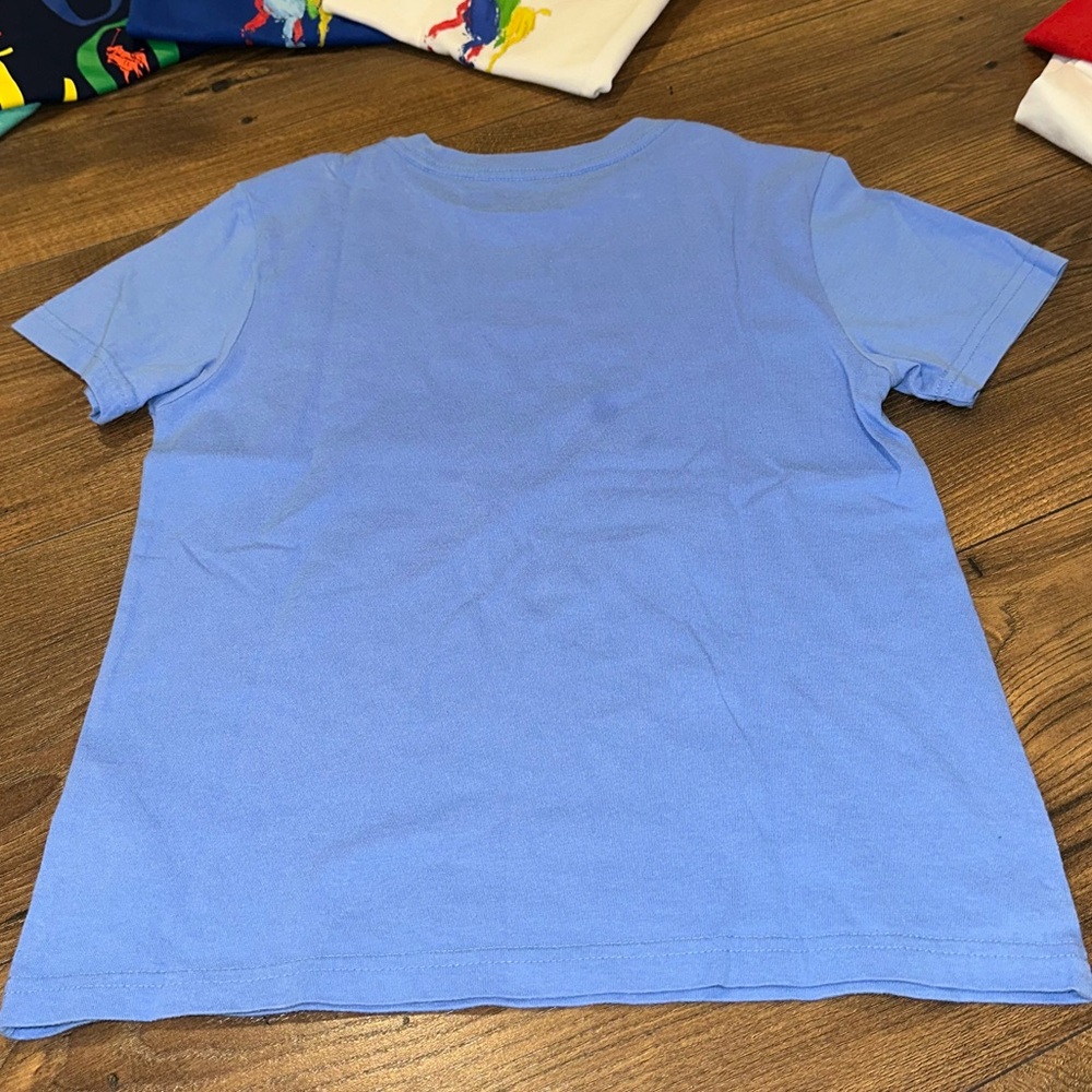 Polo by Ralph Lauren Kids' Teal and Light Blue Graphic T-Shirts tropical surf - Picture 6 of 6